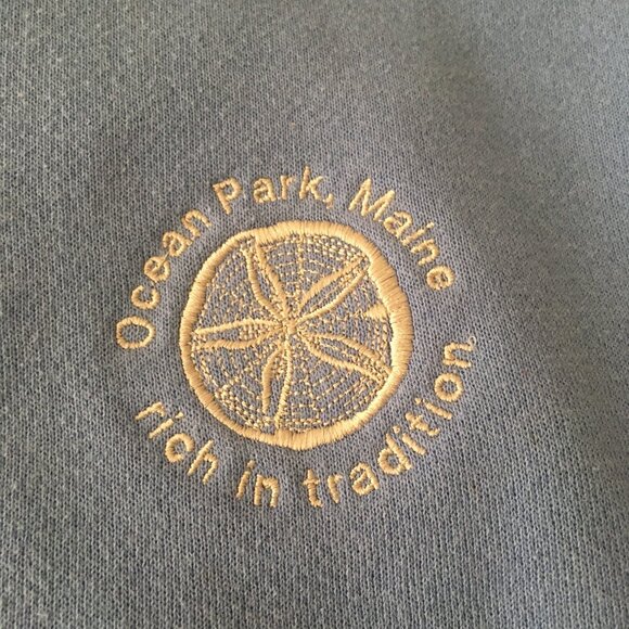 Vintage light blue pullover sweatshirt (unisex, sizes XS through L) - Picture 3 of 10